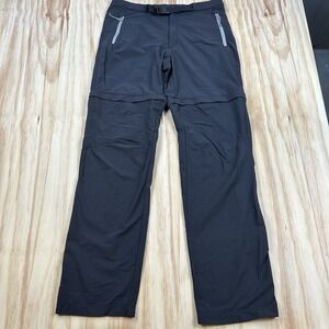 Lafuma Men's 32x34 Black Convertible Hiking Pants Belted Outdoor Trekking